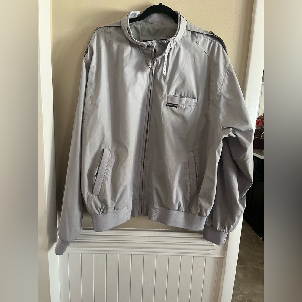 Members Only Light Gray Shirt Jacket